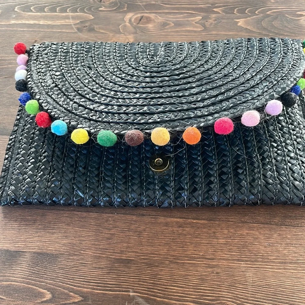 Rattan black clutch - Picture 3 of 3
